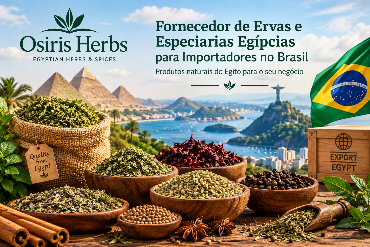 Fornecedor de Ervas e Especiarias Egípcias para Importadores no Brasil  Osiris Herbs