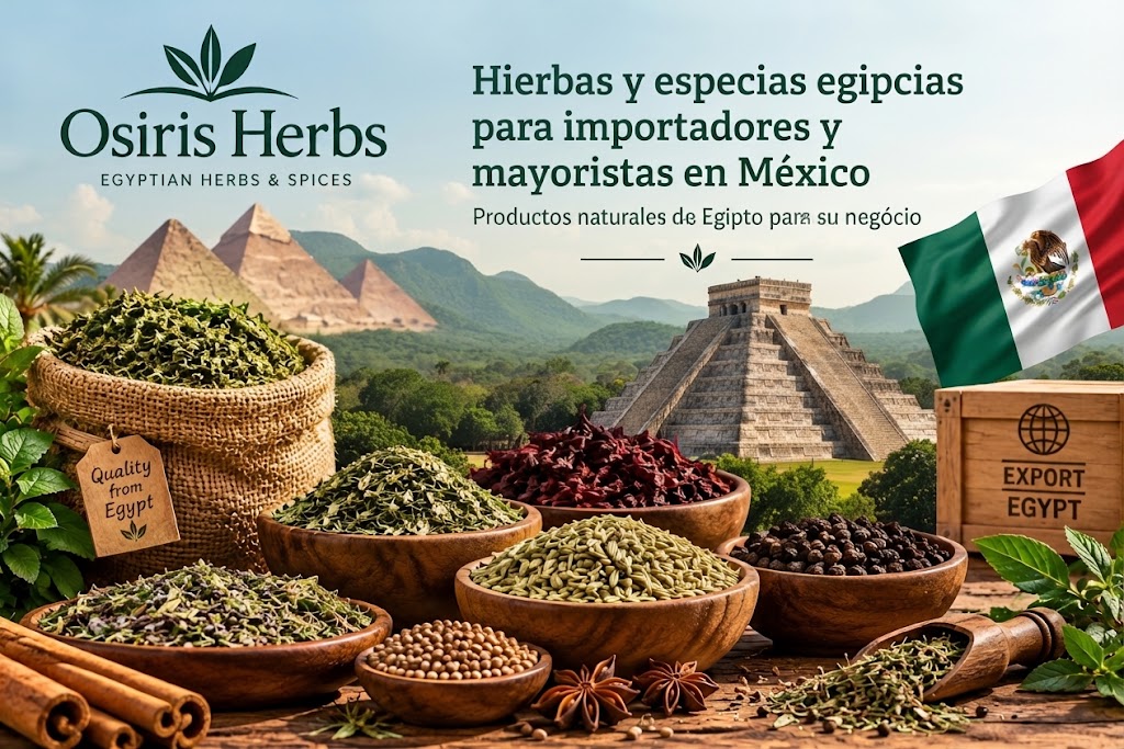 Hierbas y Especias Egipcias de Egipto para Importadores Mexicanos