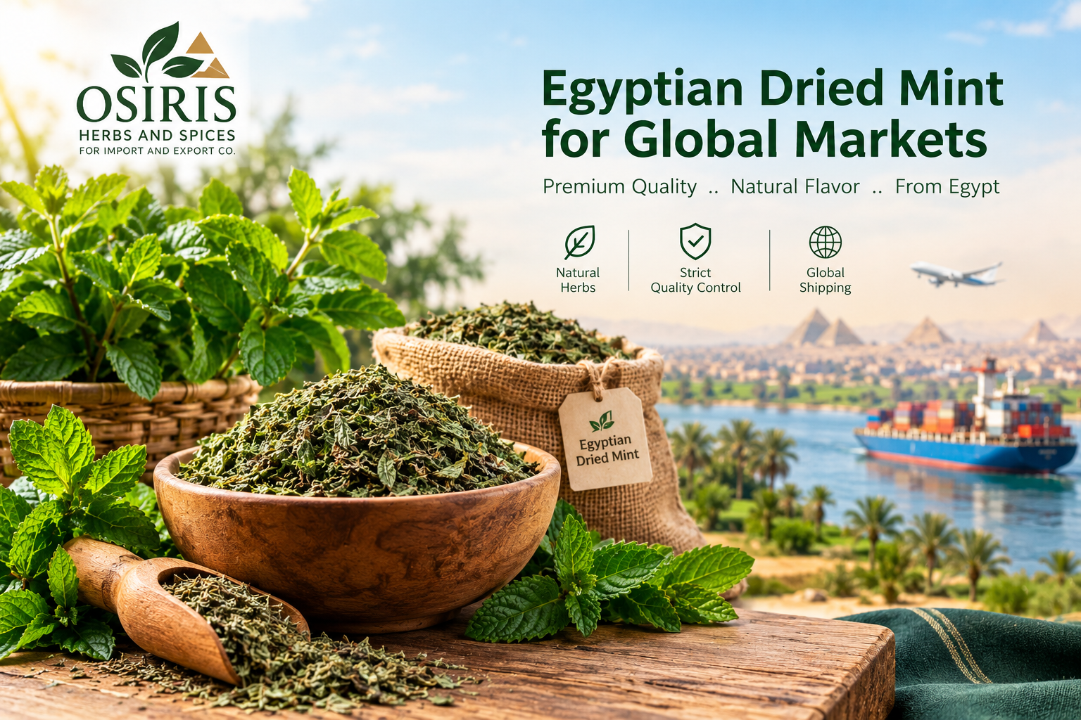 النعناع المجفف المصري للتصدير  دليل للمستوردين والمشترين بالجملة
