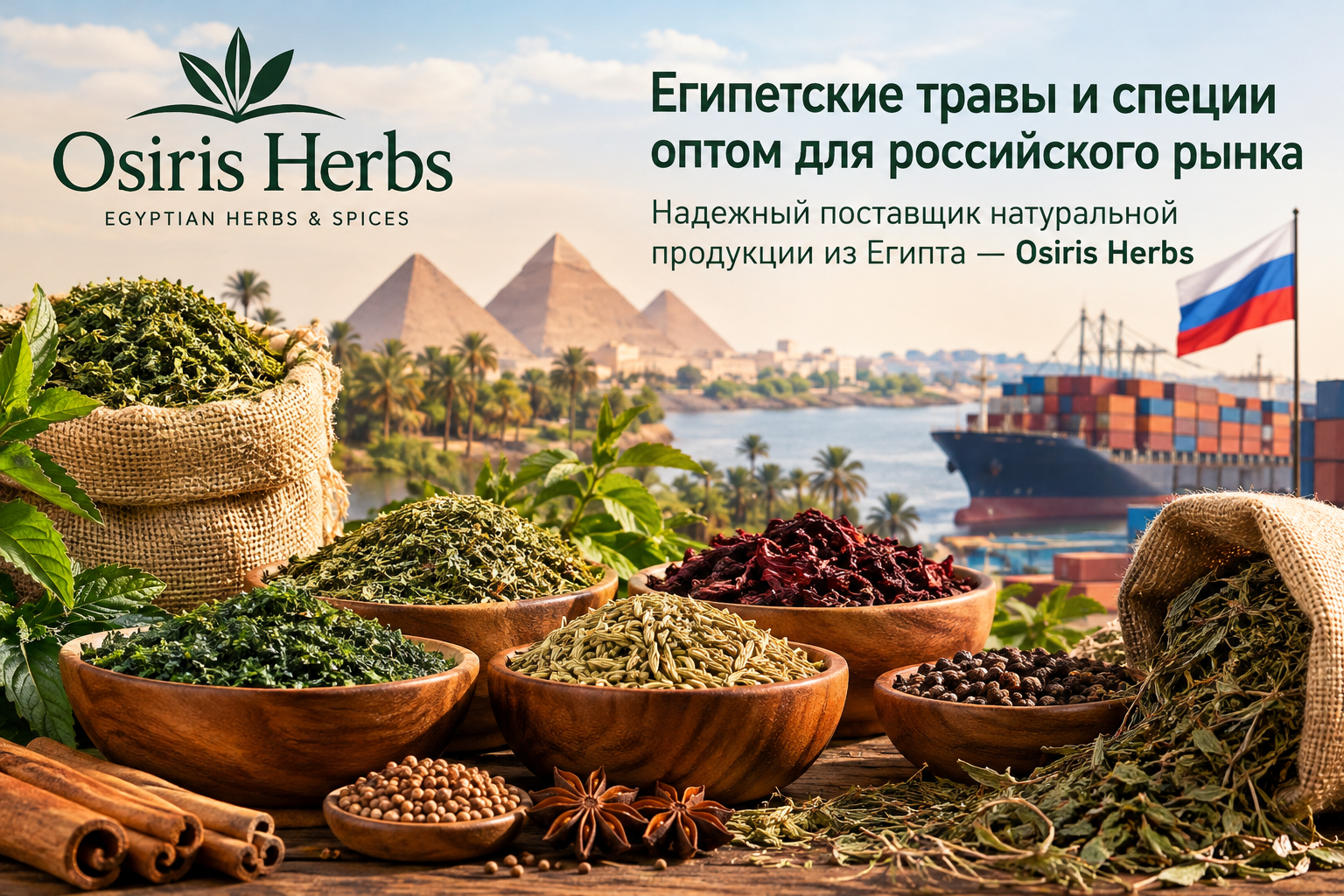 Египетские травы и специи оптом Osiris Herbs